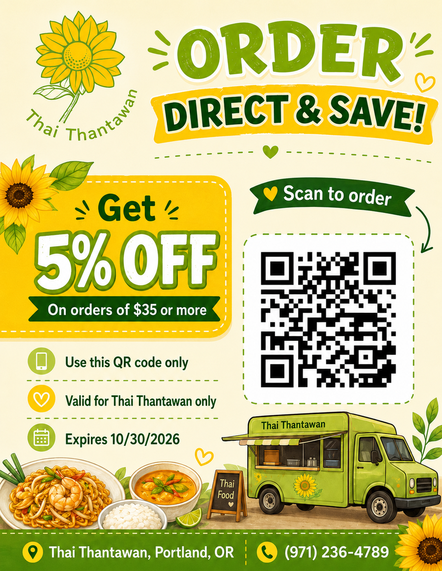 Thai Thantawan order direct and save 5% promotion